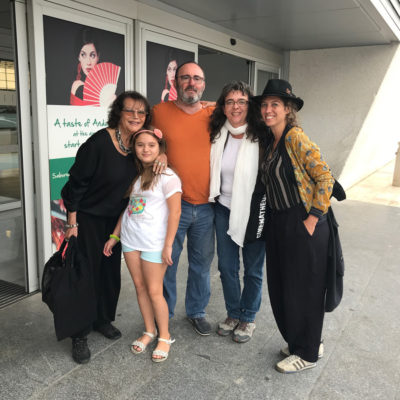 Con Doña Claudia Cardinale e hija, Claudia - AWFF Tabernas
